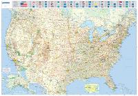 Book Cover for U.S.A - Michelin rolled & tubed wall map Paper by Michelin