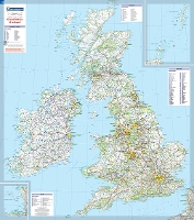 Book Cover for Great Britain & Ireland - Michelin rolled & tubed wall map Paper by Michelin