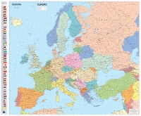 Book Cover for Europe Political - Michelin rolled & tubed wall map Encapsulated by Michelin