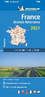 Book Cover for France Route Planning 2021 - Michelin National Map 726 by Michelin