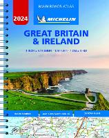 Book Cover for Great Britain & Ireland 2024 - Mains Roads Atlas (A4-Spiral) by Michelin