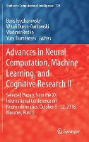 Book Cover for Advances in Neural Computation, Machine Learning, and Cognitive Research II by Boris Kryzhanovsky