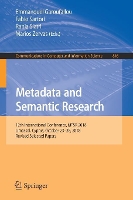 Book Cover for Metadata and Semantic Research by Emmanouel Garoufallou