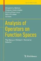 Book Cover for Analysis of Operators on Function Spaces by Alexandru Aleman