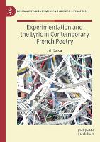 Book Cover for Experimentation and the Lyric in Contemporary French Poetry by Jeff Barda