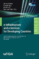 Book Cover for e-Infrastructure and e-Services for Developing Countries by Gervais Mendy