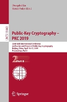 Book Cover for Public-Key Cryptography – PKC 2019 by Dongdai Lin