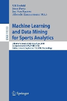 Book Cover for Machine Learning and Data Mining for Sports Analytics by Ulf Brefeld