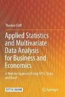 Book Cover for Applied Statistics and Multivariate Data Analysis for Business and Economics by Thomas Cleff