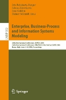 Book Cover for Enterprise, Business-Process and Information Systems Modeling 20th International Conference, BPMDS 2019, 24th International Conference, EMMSAD 2019, Held at CAiSE 2019, Rome, Italy, June 3–4, 2019, Pr by Iris Reinhartz-Berger