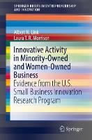 Book Cover for Innovative Activity in Minority-Owned and Women-Owned Business by Albert N. Link, Laura T. R. Morrison