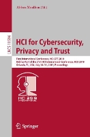 Book Cover for HCI for Cybersecurity, Privacy and Trust by Abbas Moallem