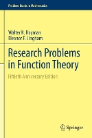 Book Cover for Research Problems in Function Theory by Walter K. Hayman, Eleanor F. Lingham