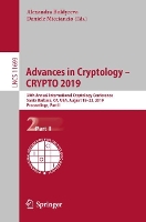 Book Cover for Advances in Cryptology – CRYPTO 2019 by Alexandra Boldyreva