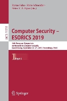 Book Cover for Computer Security – ESORICS 2019 by Kazue Sako
