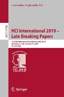 Book Cover for HCI International 2019 – Late Breaking Papers by Constantine Stephanidis