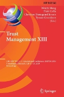 Book Cover for Trust Management XIII by Weizhi Meng