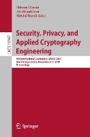 Book Cover for Security, Privacy, and Applied Cryptography Engineering by Shivam Bhasin