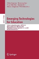 Book Cover for Emerging Technologies for Education by Elvira Popescu