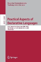 Book Cover for Practical Aspects of Declarative Languages by Ekaterina Komendantskaya