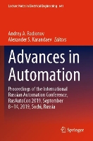 Book Cover for Advances in Automation by Andrey A Radionov