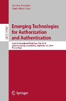 Book Cover for Emerging Technologies for Authorization and Authentication by Andrea Saracino