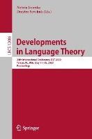 Book Cover for Developments in Language Theory by Nataša Jonoska