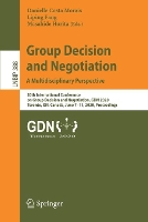 Book Cover for Group Decision and Negotiation: A Multidisciplinary Perspective by Danielle Costa Morais