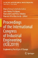 Book Cover for Proceedings of the International Congress of Industrial Engineering (ICIE2019) by María Teresa Castañeda Galvis