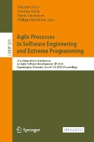 Book Cover for Agile Processes in Software Engineering and Extreme Programming by Viktoria Stray