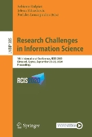 Book Cover for Research Challenges in Information Science by Fabiano Dalpiaz