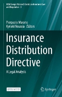 Book Cover for Insurance Distribution Directive by Pierpaolo Marano