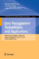 Book Cover for Data Management Technologies and Applications by Slimane Hammoudi