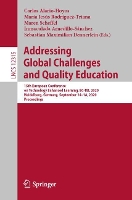 Book Cover for Addressing Global Challenges and Quality Education by Carlos Alario-Hoyos