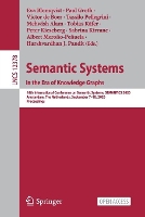 Book Cover for Semantic Systems. In the Era of Knowledge Graphs by Eva Blomqvist