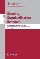 Book Cover for Security Standardisation Research by Thyla van der Merwe