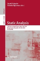 Book Cover for Static Analysis by David Pichardie