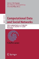 Book Cover for Computational Data and Social Networks by Sriram Chellappan