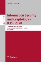 Book Cover for Information Security and Cryptology – ICISC 2020 by Deukjo Hong