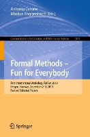 Book Cover for Formal Methods – Fun for Everybody by Antonio Cerone