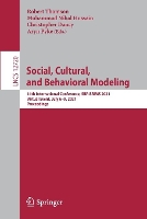 Book Cover for Social, Cultural, and Behavioral Modeling by Robert Thomson