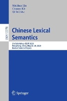 Book Cover for Chinese Lexical Semantics 21st Workshop, CLSW 2020, Hong Kong, China, May 28–30, 2020, Revised Selected Papers by Meichun Liu