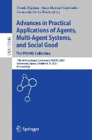 Book Cover for Advances in Practical Applications of Agents, Multi-Agent Systems, and Social Good. The PAAMS Collection by Frank Dignum