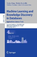 Book Cover for Machine Learning and Knowledge Discovery in Databases. Applied Data Science Track by Yuxiao Dong