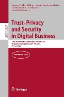 Book Cover for Trust, Privacy and Security in Digital Business by Simone Fischer-Hübner