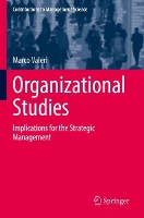 Book Cover for Organizational Studies by Marco Valeri