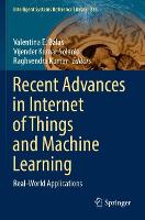 Book Cover for Recent Advances in Internet of Things and Machine Learning by Valentina E Balas