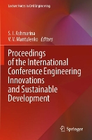 Book Cover for Proceedings of the International Conference Engineering Innovations and Sustainable Development by S I Ashmarina