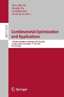 Book Cover for Combinatorial Optimization and Applications by Ding-Zhu Du