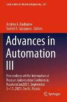 Book Cover for Advances in Automation III by Andrey A Radionov